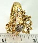 Unusual 1 Carat Champagne Diamond 14K Ring