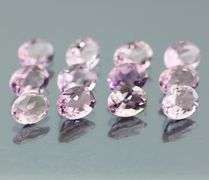 Glittering 13.15ct 8x6mm real Brazilian Amethyst set