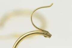 14K Yellow Gold 18.2mm Vintage Classic Round Hoop Earrings