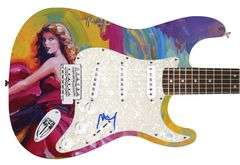 Peter Max Taylor Swift Artist Autographed Custom Graphics Guitar ACOA
