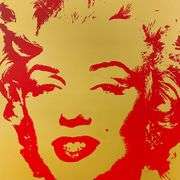 Golden Marilyn by Warhol