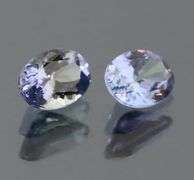 High grade 1.89ct Tanzanite pair