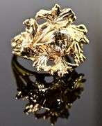 Unusual 1 Carat Champagne Diamond 14K Ring