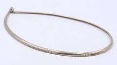 Italian 925 sterling silver omega chain necklace