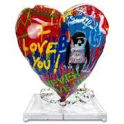 Flying Balloon Heart by Mr Brainwash