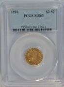 Exceptionally Choice BU 1926 US $2.50 Liberty Gold Piece. PCGS MS63