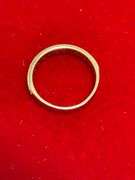 LADIES 14K YELLOW GOLD AND DIAMOND BAND
