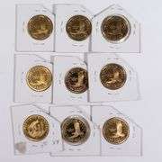 2000 S -2009 S Proof Sacagawea Dollars