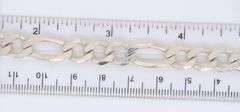Italian 925 sterling silver figaro bracelet