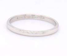 Platinum Tiffany & Co Forever 2mm Band