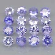 Heavy flashing 3.03ct diamond cut Tanzanite set