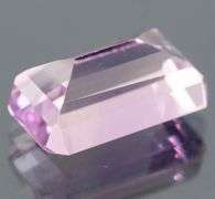 Bright violet 11.98ct emerald cut Amethyst