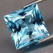 Vivid! 8.26ct radiant cut sky blue Topaz