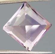 Bright violet 11.28ct square cut Amethyst
