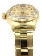 Rolex Oyster Perpetual 6719, 24mm, Champagne Dial, 14K Yellow Gold