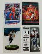 4 NFL QB Greats Football Cards, 2017-2022