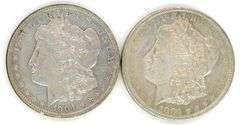 1904 & 1904-S Morgan Silver Dollars