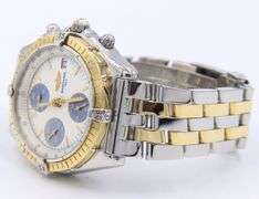 Breitling Chronomat 40mm Automatic Watch with White Mop Dial