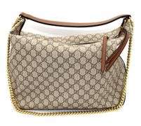 GUCCI, Brown, GG Supreme/Moon Linea A Hobo Shoulder Strap Purse w/ Box & Dust Bag