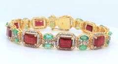 Stunning Ruby and Diamond Bracelet.