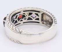925 Sterling Silver Effy Marquise Multi Gemstone Ring