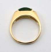 Contemporary 14K Green Tourmaline Ring