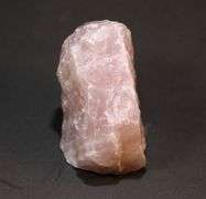 Glowing! 4,840ct uncut powder pink Rose Quartz