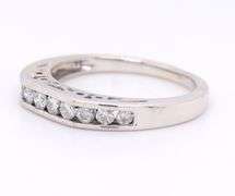 Sparkling White Gold 0.35ctw Channel Set Diamond Band
