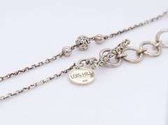 Lois Hill sterling silver ball link long necklace