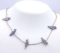 Group lot of 3 vintage 925 sterling silver necklaces