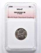 MS67 1938 Jefferson Nickel WHSG