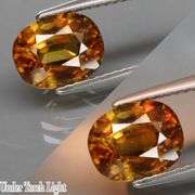 2.34ct rich golden Sphene with rainbow sparks