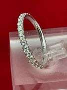 LADIES 14K WHITE GOLD DIAMOND BAND