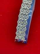 CERTIFIED 14K WHITE GOLD AND DIAMOND BRACELET.