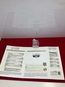 CERTIFIED 14K HITE GOLD DIAMOND AND SAPPHIRE RING