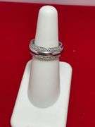 CERTIFIED NEW 18K WHITE GOLD DIAMOND BAND
