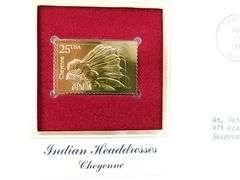 8 - 1st Day Covers w/22KT Gold Stamps