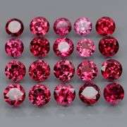 Premium solitaire cut 5.28ct VS Rhodolite Garnet set