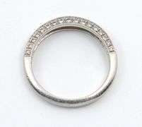 Stylish Contemporary Platinum & Diamond Band