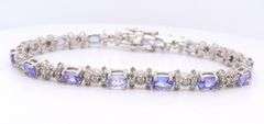 Captivating Tanzanite and Diamond Bracelet.