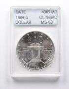 MS68 1984-S Olympic Commemorative Dollar Accugrade - Collectible Slab!