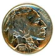 High Grade 1937 Buffalo Nickel. Full Horn!