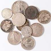 11 French Silver Coins
