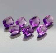 Royal purple! 12.58ct 9x7mm real Brazilian Amethyst set