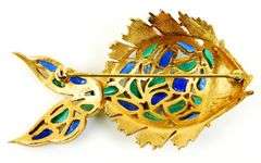 Rare Vintage Crown Trifari Fish Pin