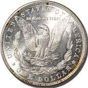 1890 Frosty White BU Morgan Dollar