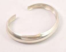 Sterling Silver Domed Cuff Bracelet