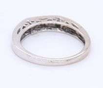 Sparkling White Gold 0.35ctw Channel Set Diamond Band