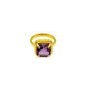'Amethyst" cocktail Sterling silver ring