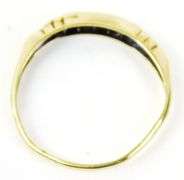 Pretty Antique 10K Diamond Band, Size 5